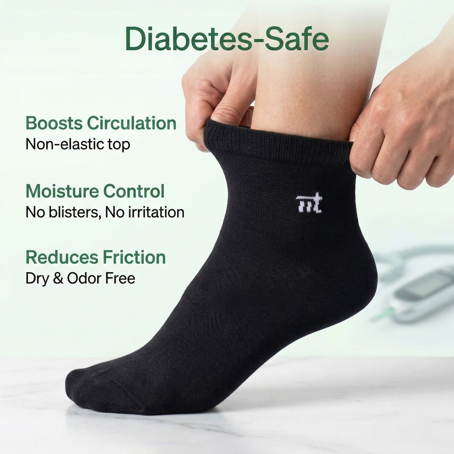 Health Black Socks